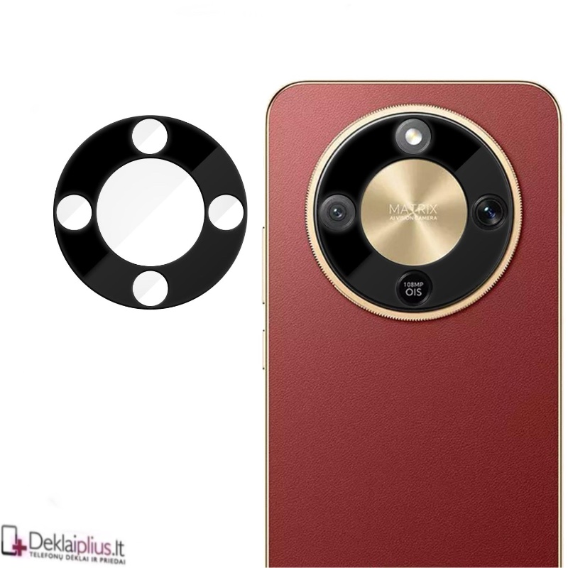 Telefono galinės kameros grūdintas stiklas - pilnai dengiantis - juodas (Huawei Honor Magic 8 Lite) Telefono galinės kameros grūdintas stiklas - pilnai dengiantis - juodas (Huawei Honor Magic 8 Lite)